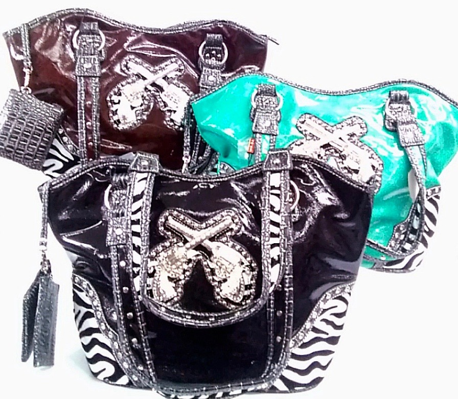 (image for) Fashion Handbag With Gun Asst