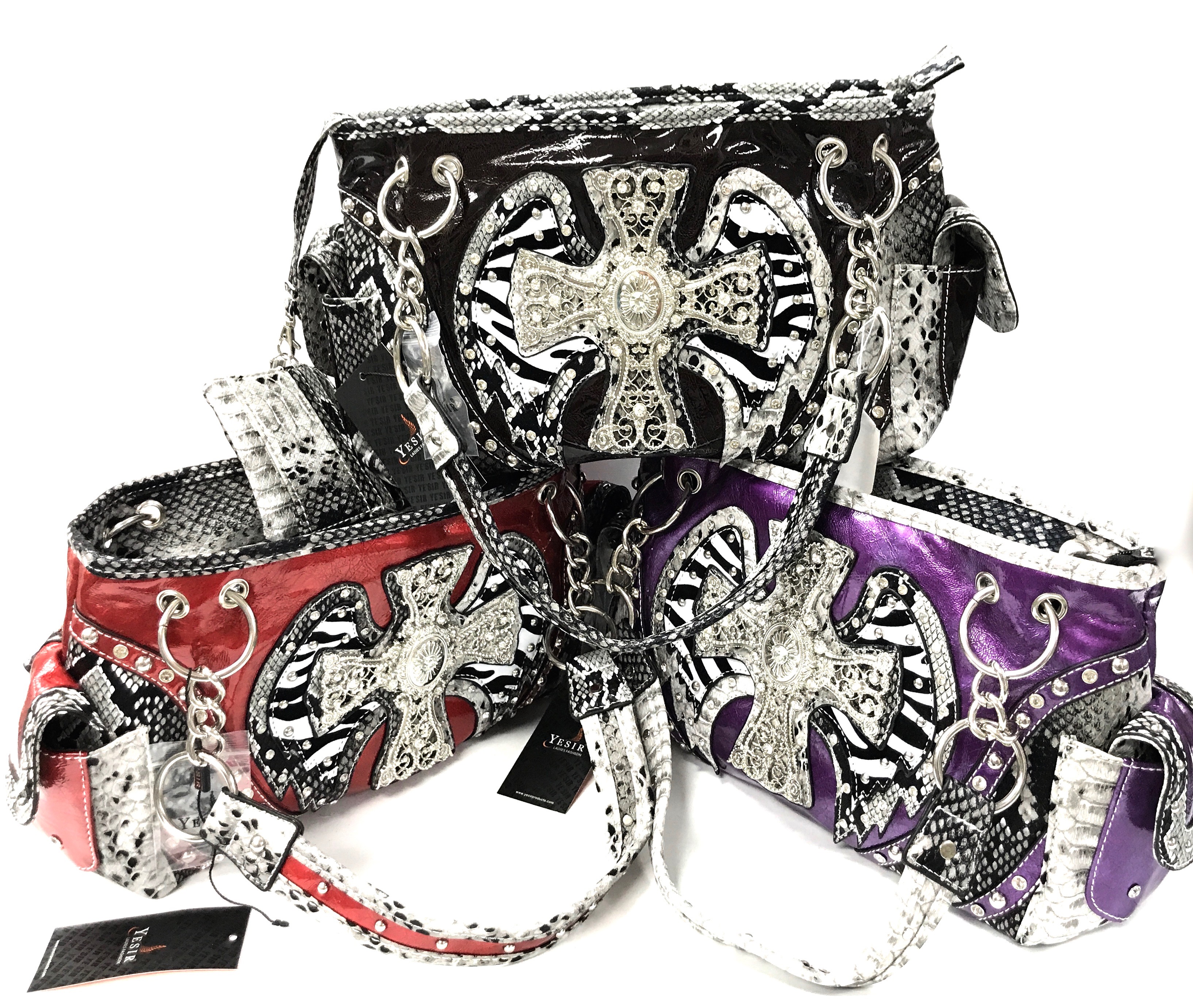 (image for) Fashion Handbag With Cross Asst