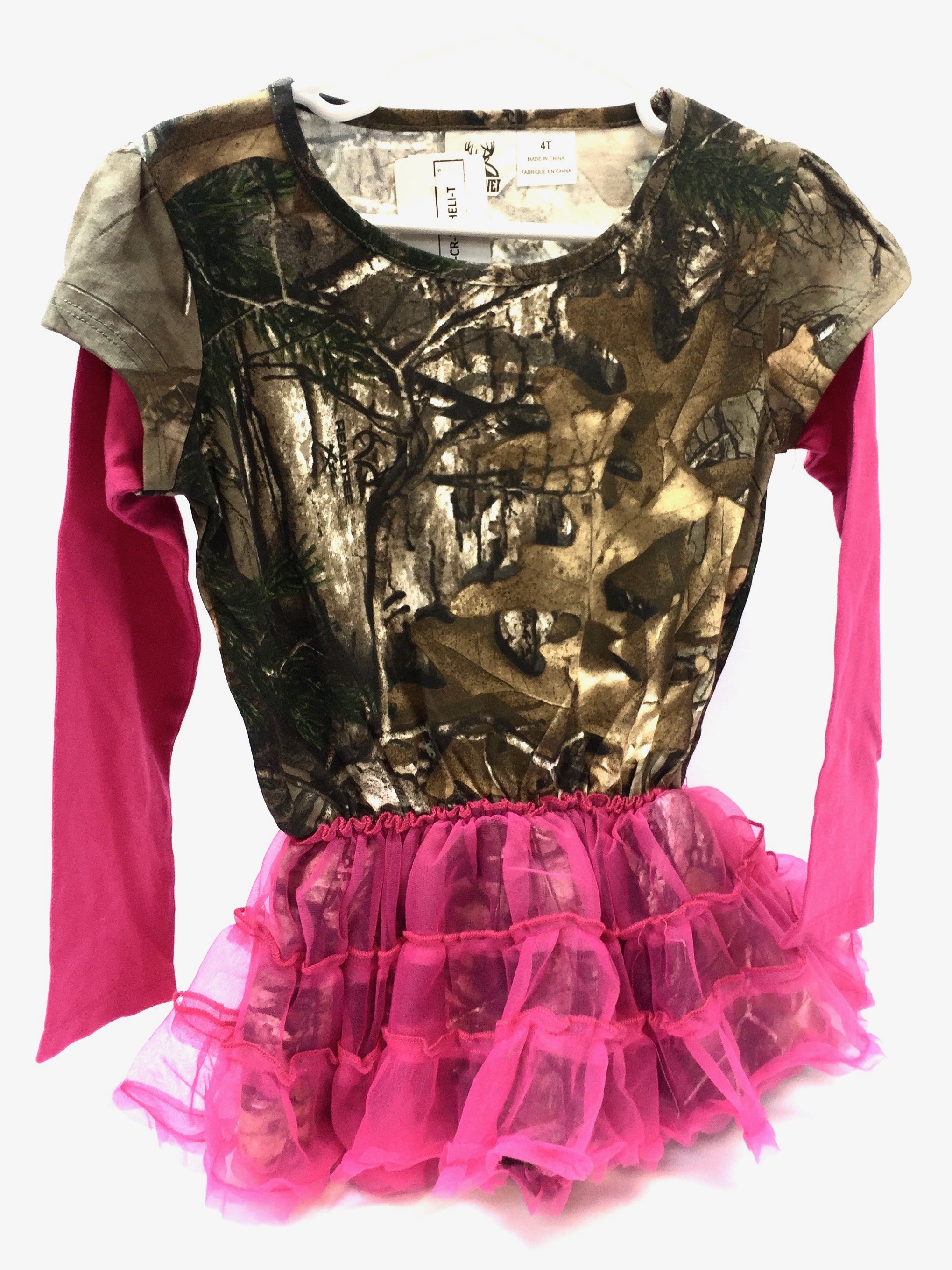 Toddler Puffy Sleeve Pink Tutu