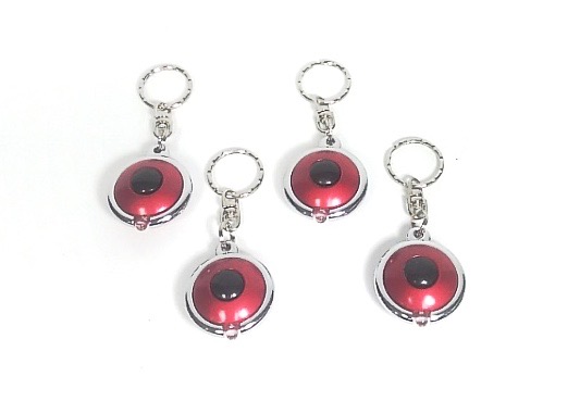 Ultra Bright Keychain w/Light - Red
