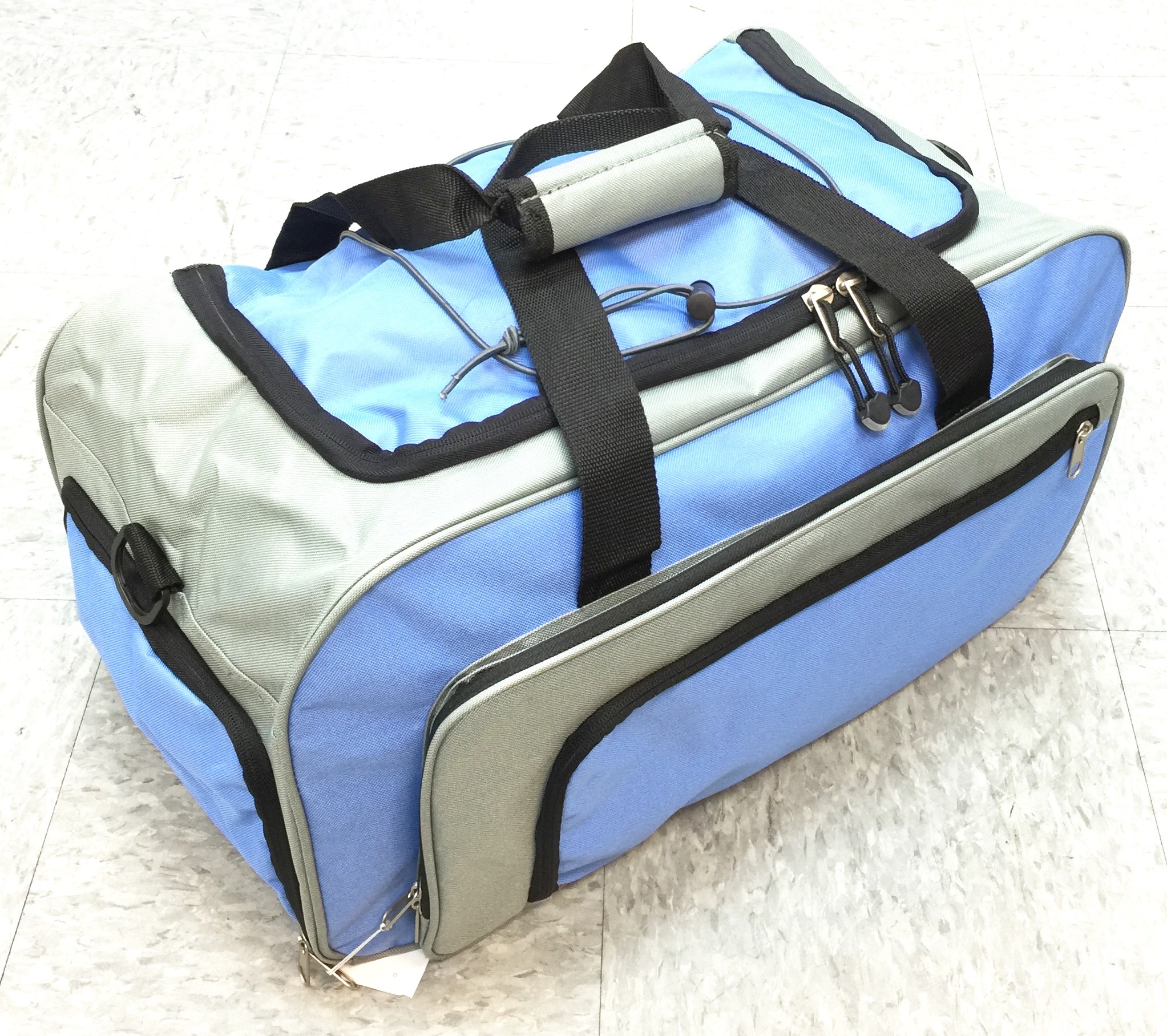 Duffle Bag Grey/Sky Blue