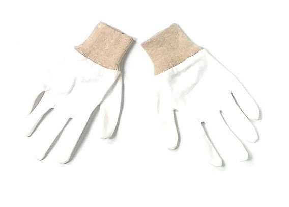 Pair White Garden Gloves