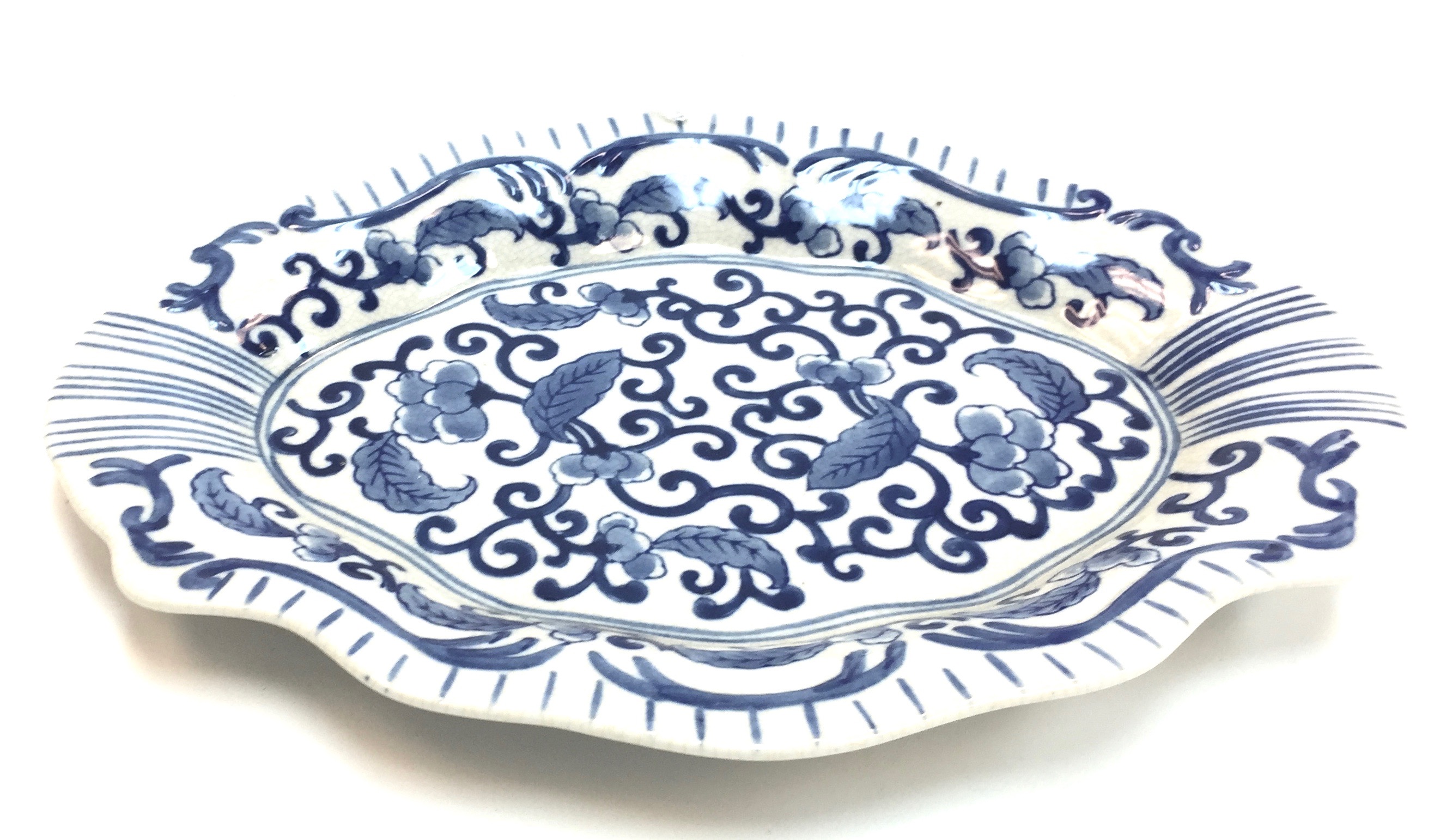 Blue and White Plate 11x14