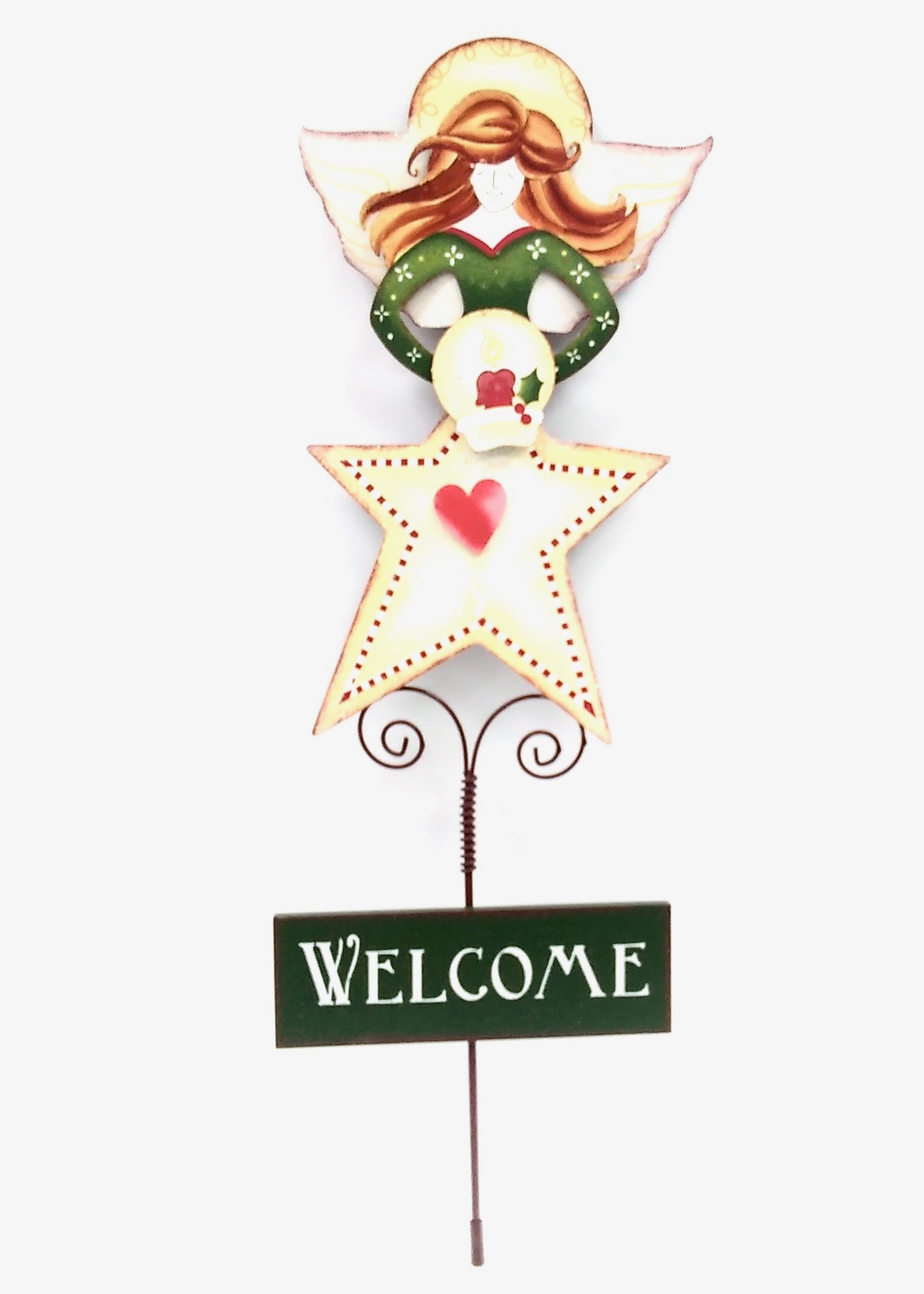 Garden Stake Welcome Angel