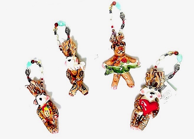(image for) Reindeers Ornament 4 asst