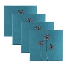 (image for) Crazy Daisy Embroidered 12x12 Scrapbook Teal