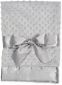 Bearington Baby Silky Soft Small Security Blankie Grey 16x16