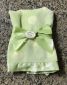 Bearington Baby Small Silky Soft Security Blankie Green 16x16