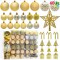 66CT Christmas Ornaments - Gold/Silver