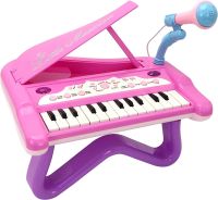 Toy Piano W/Built In Microphone