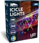 300 LED White Wire Icicle Lights Multicolor