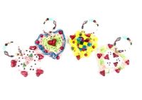Playful Clay Collection - Set/4 Heart Ornament