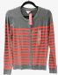 Grey & Red Stripe Sweater Size Medium